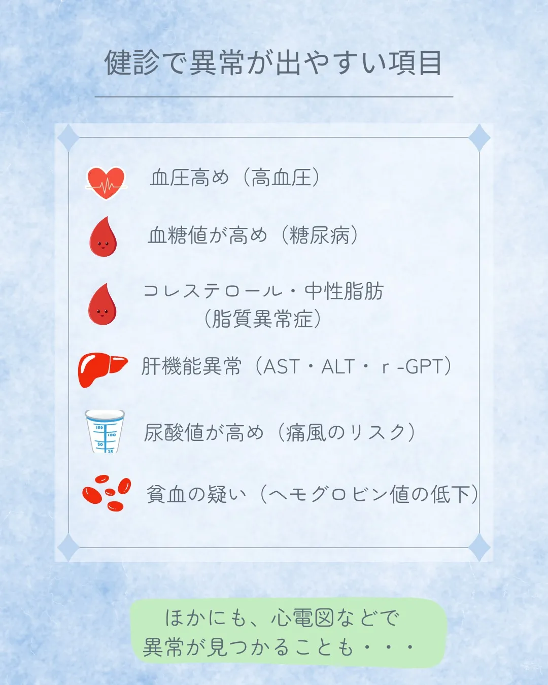 健診結果、放置していませんか？👀